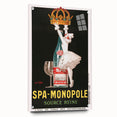 Vintage Advertising Poster - Spa Monopole Retro Wall Art Print