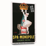 Vintage Advertising Poster - Spa Monopole Retro Wall Art Print