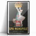 Vintage Advertising Poster - Spa Monopole Retro Wall Art Print
