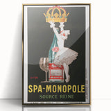 Vintage Advertising Poster - Spa Monopole Retro Wall Art Print