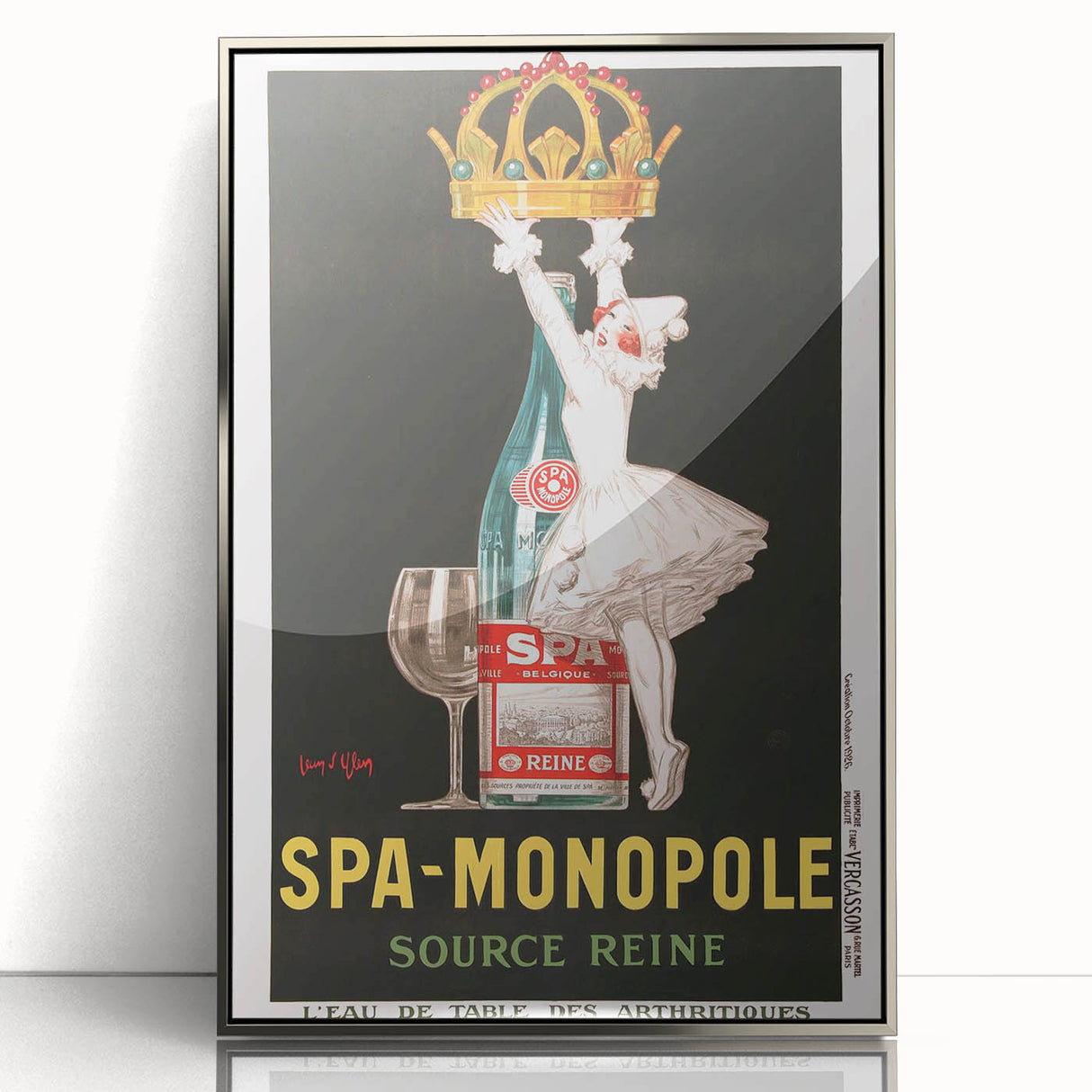 Vintage Advertising Poster - Spa Monopole Retro Wall Art Print
