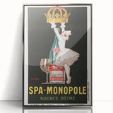 Vintage Advertising Poster - Spa Monopole Retro Wall Art Print