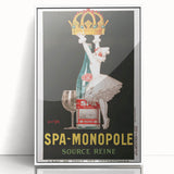 Vintage Advertising Poster - Spa Monopole Retro Wall Art Print