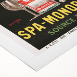 Vintage Advertising Poster - Spa Monopole Retro Wall Art Print