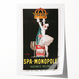 Vintage Advertising Poster - Spa Monopole Retro Wall Art Print
