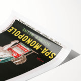 Vintage Advertising Poster - Spa Monopole Retro Wall Art Print