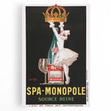 Vintage Advertising Poster - Spa Monopole Retro Wall Art Print