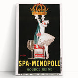 Vintage Advertising Poster - Spa Monopole Retro Wall Art Print