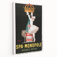 Vintage Advertising Poster - Spa Monopole Retro Wall Art Print