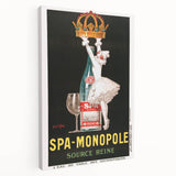Vintage Advertising Poster - Spa Monopole Retro Wall Art Print