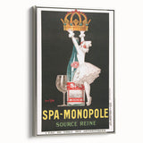 Vintage Advertising Poster - Spa Monopole Retro Wall Art Print