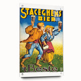 Vintage Advertising Poster - Staceghems Bier Retro Wall Art
