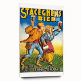 Vintage Advertising Poster - Staceghems Bier Retro Wall Art