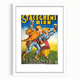 Vintage Advertising Poster - Staceghems Bier Retro Wall Art