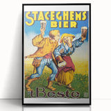 Vintage Advertising Poster - Staceghems Bier Retro Wall Art
