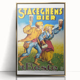 Vintage Advertising Poster - Staceghems Bier Retro Wall Art