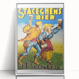 Vintage Advertising Poster - Staceghems Bier Retro Wall Art