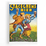 Vintage Advertising Poster - Staceghems Bier Retro Wall Art