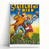 Vintage Advertising Poster - Staceghems Bier Retro Wall Art