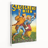 Vintage Advertising Poster - Staceghems Bier Retro Wall Art