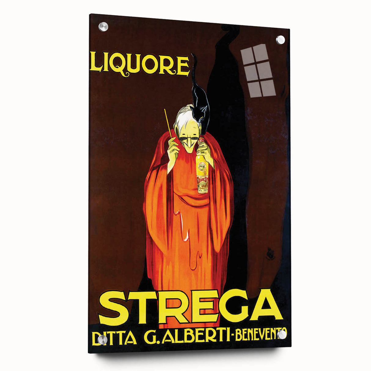 Vintage Advertising Poster - Liquore Strega Retro Wall Art