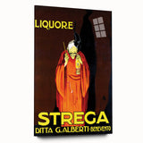 Vintage Advertising Poster - Liquore Strega Retro Wall Art