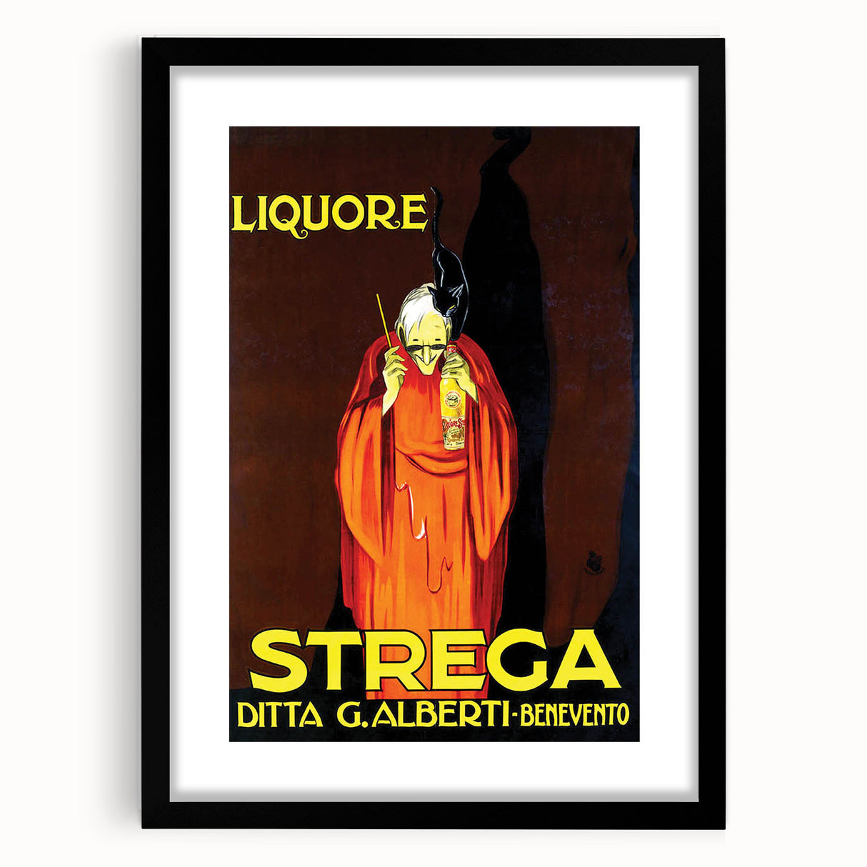 Vintage Advertising Poster - Liquore Strega Retro Wall Art