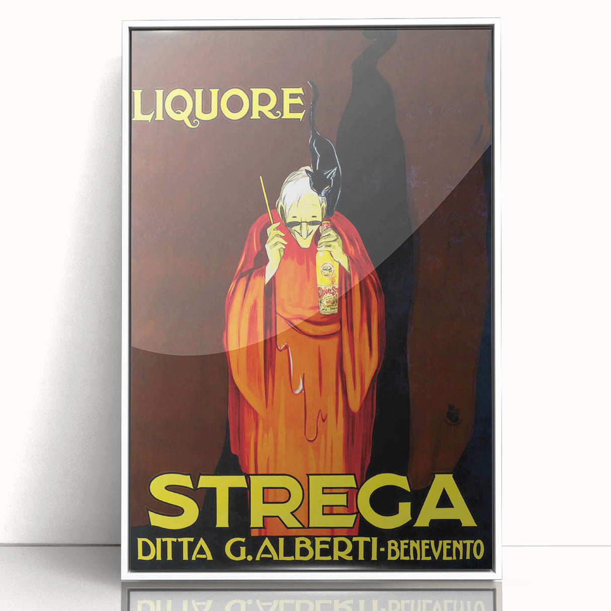 Vintage Advertising Poster - Liquore Strega Retro Wall Art