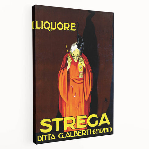 Vintage Advertising Poster - Liquore Strega Retro Wall Art
