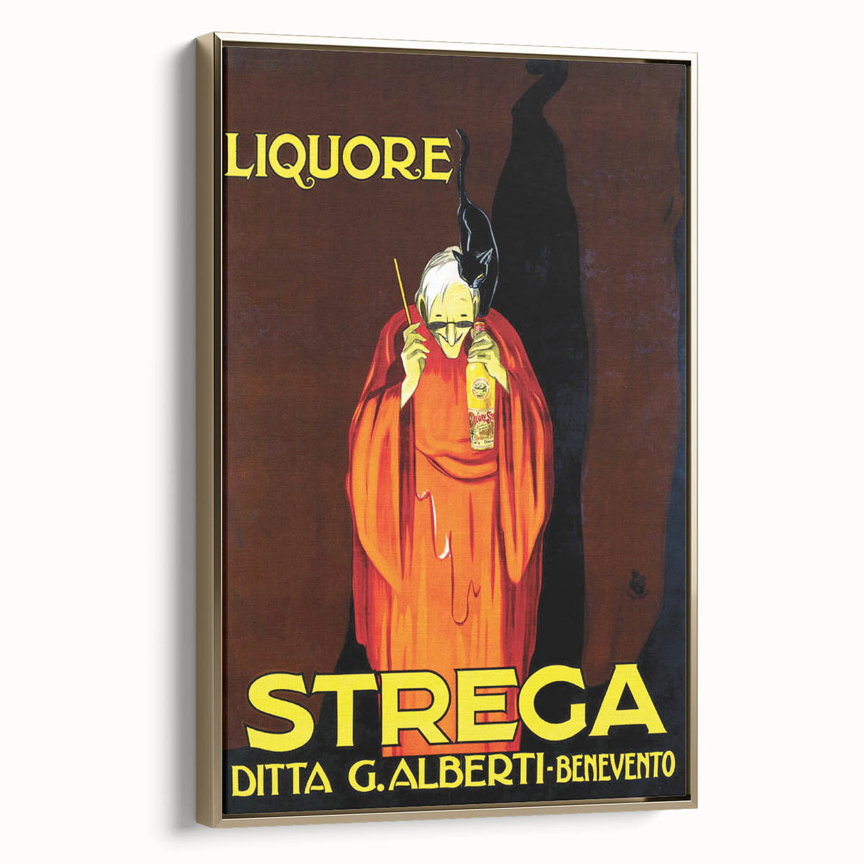 Vintage Advertising Poster - Liquore Strega Retro Wall Art