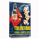 Vintage Advertising Poster - Tolentino Water Retro Wall Art