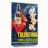 Vintage Advertising Poster - Tolentino Water Retro Wall Art
