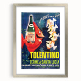 Vintage Advertising Poster - Tolentino Water Retro Wall Art