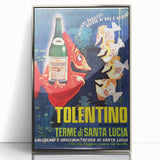 Vintage Advertising Poster - Tolentino Water Retro Wall Art