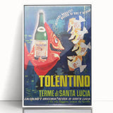 Vintage Advertising Poster - Tolentino Water Retro Wall Art