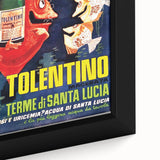 Vintage Advertising Poster - Tolentino Water Retro Wall Art