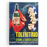 Vintage Advertising Poster - Tolentino Water Retro Wall Art