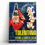 Vintage Advertising Poster - Tolentino Water Retro Wall Art