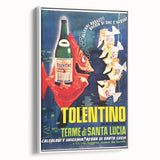 Vintage Advertising Poster - Tolentino Water Retro Wall Art