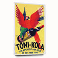 Vintage Advertising Poster - Toni-Kola Parrot Retro Wall Art