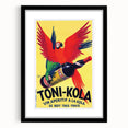 Vintage Advertising Poster - Toni-Kola Parrot Retro Wall Art