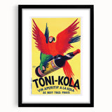 Vintage Advertising Poster - Toni-Kola Parrot Retro Wall Art