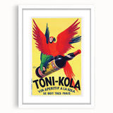Vintage Advertising Poster - Toni-Kola Parrot Retro Wall Art