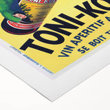 Vintage Advertising Poster - Toni-Kola Parrot Retro Wall Art