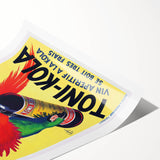 Vintage Advertising Poster - Toni-Kola Parrot Retro Wall Art