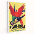 Vintage Advertising Poster - Toni-Kola Parrot Retro Wall Art