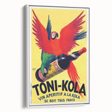 Vintage Advertising Poster - Toni-Kola Parrot Retro Wall Art