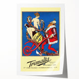Vintage Advertising Poster - Trimalta Beer Retro Wall Art