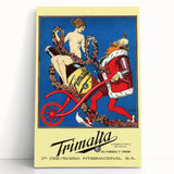 Vintage Advertising Poster - Trimalta Beer Retro Wall Art