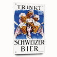 Vintage Advertising Poster - Schweizer Bier Retro Wall Art